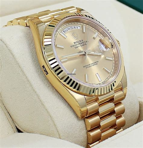 president day date rolex gold|pre owned rolex president 40mm.